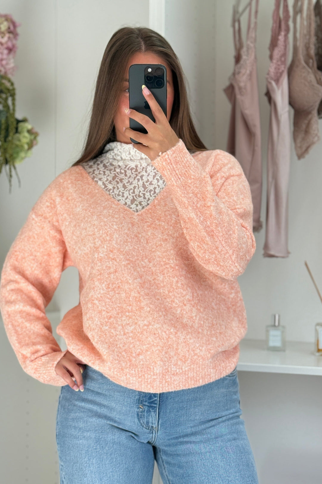 A-bee - Clarisse Striktrøjer - Abricot Strikbluser