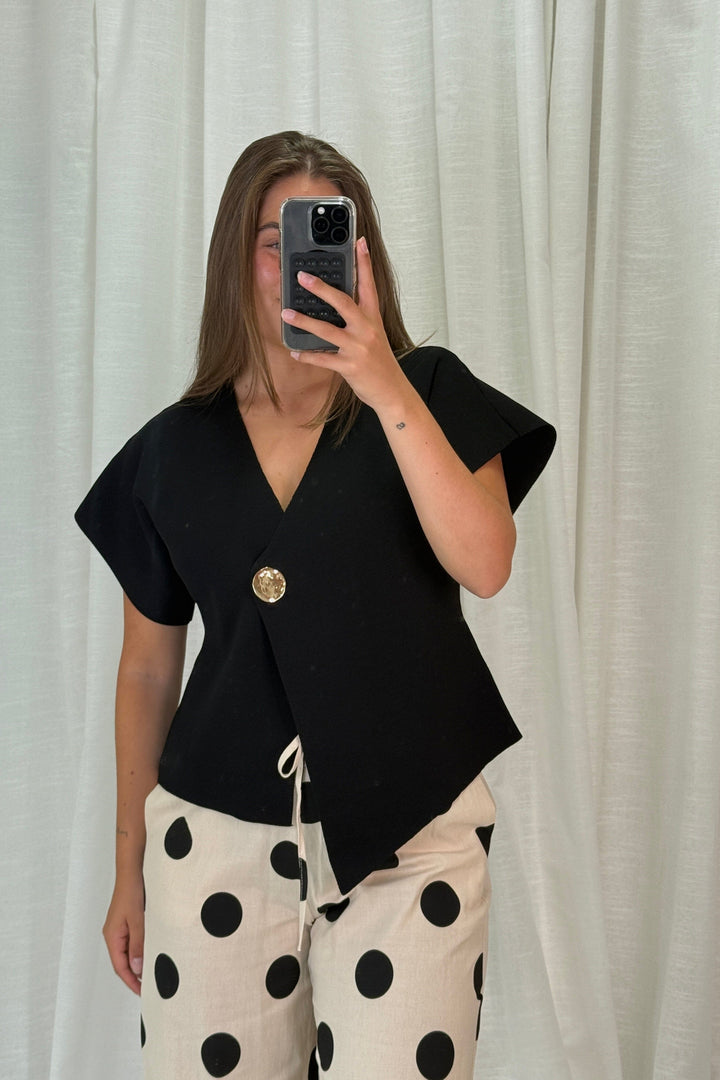 A-bee - Daria Top - Black Toppe