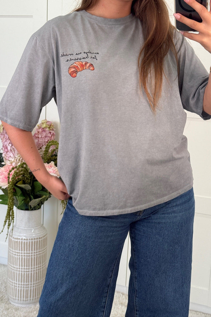 A-bee - Madison T-shirt T-shirt - Grey T-shirts