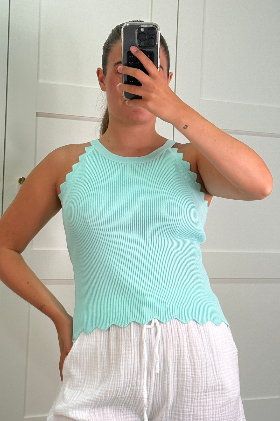 A-bee - Manon Top - Light Blue Toppe