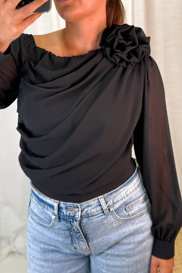 A-bee - Naomi Bodystocking - Black Bodystockings