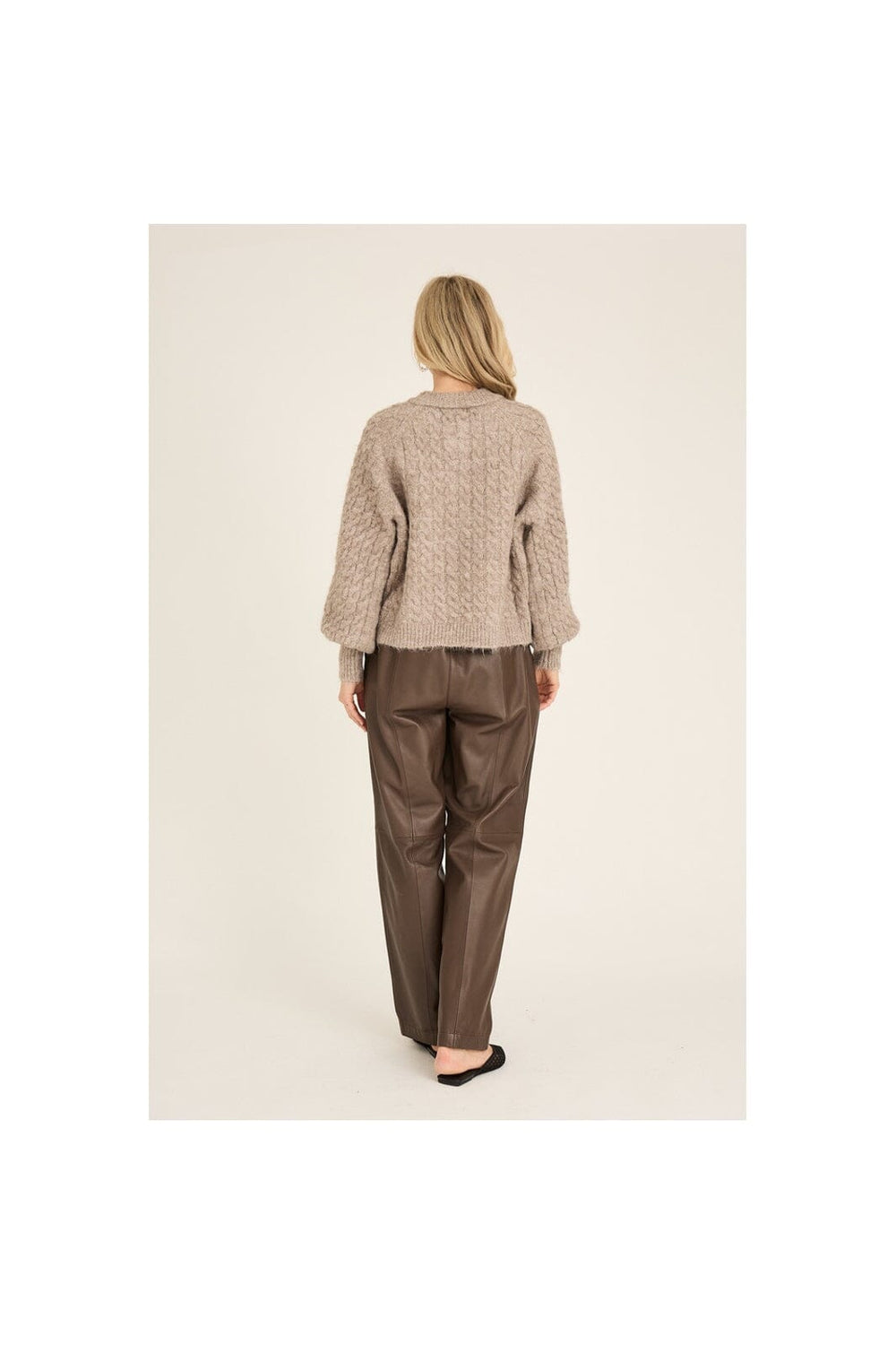 A-View - Kabba Knit Cardigan AV6022 - 118 - Light Brown