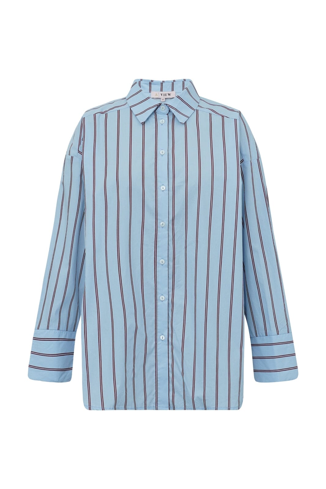 A-View - Lenn Shirt AV7029 - 240 - Light Blue/Bordeaux Skjorter