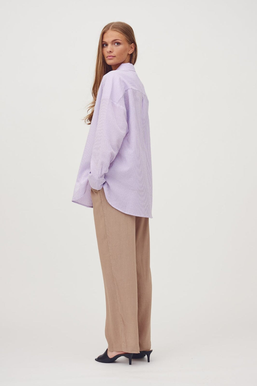 A-View - Sonja Shirt - 116 Purple/White Skjorter