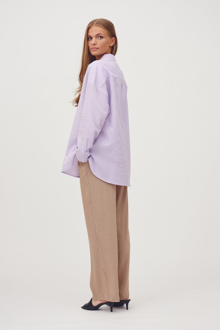 A-View - Sonja Shirt - 116 Purple/White Skjorter