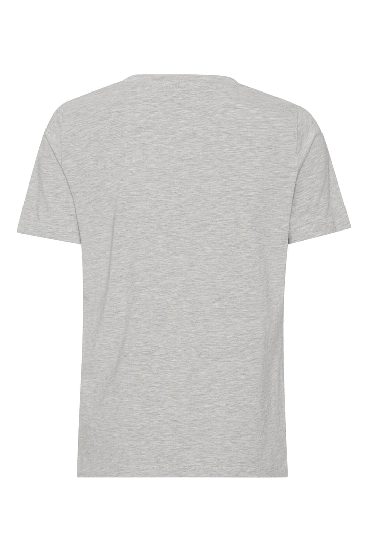 A-VIEW - Stabil Top S/S - 055 Light Grey Melange T-shirts