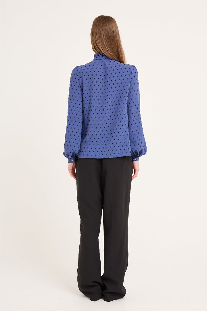 A-View - Vanessa L/S Shirt AV6024 - 294 - Blue/Black
