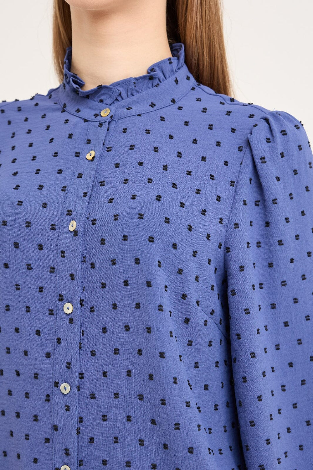 A-View - Vanessa L/S Shirt AV6024 - 294 - Blue/Black