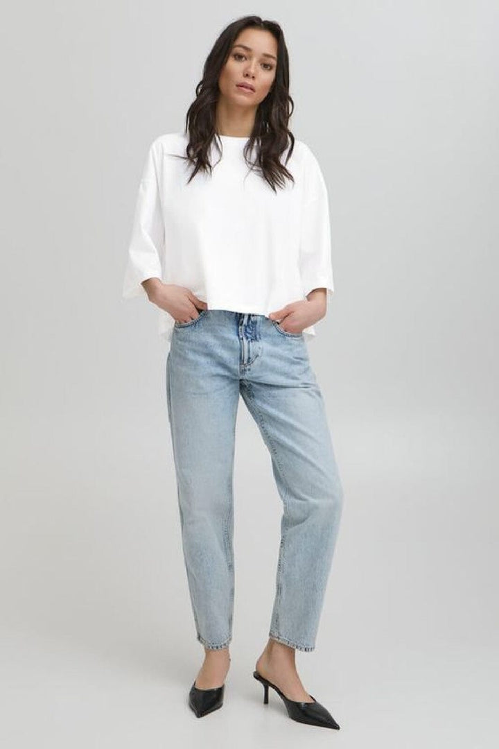 Ball - Baviola Bp Cropped Oz Tee 50405365 - 114800 - Blanc De Blanc