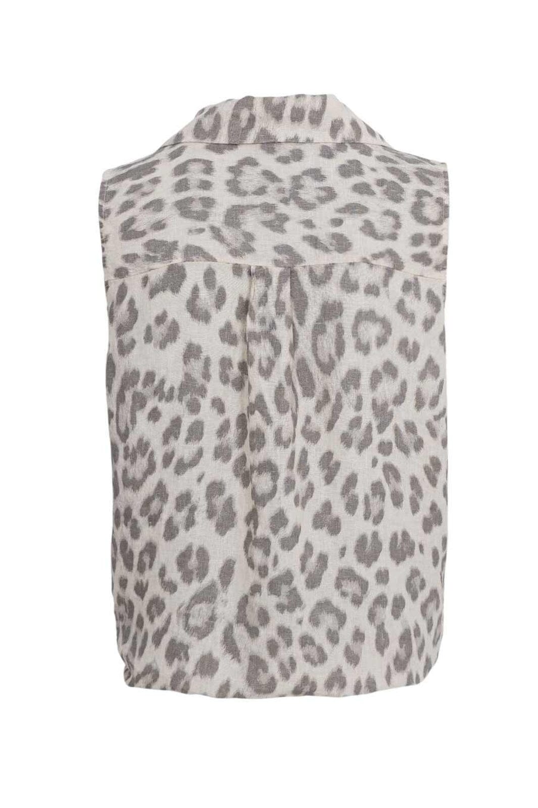 Black Colour - Bcmelina Sleeveless Tie Shirt 40911 - Natural Leo