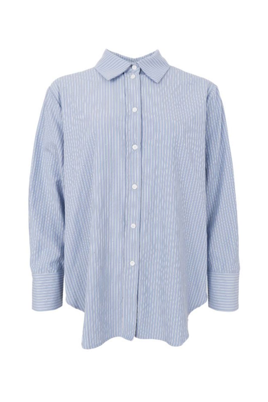 Black Colour - Bcstarry Strass Shirt 40786 - Lt. Blue Skjorter