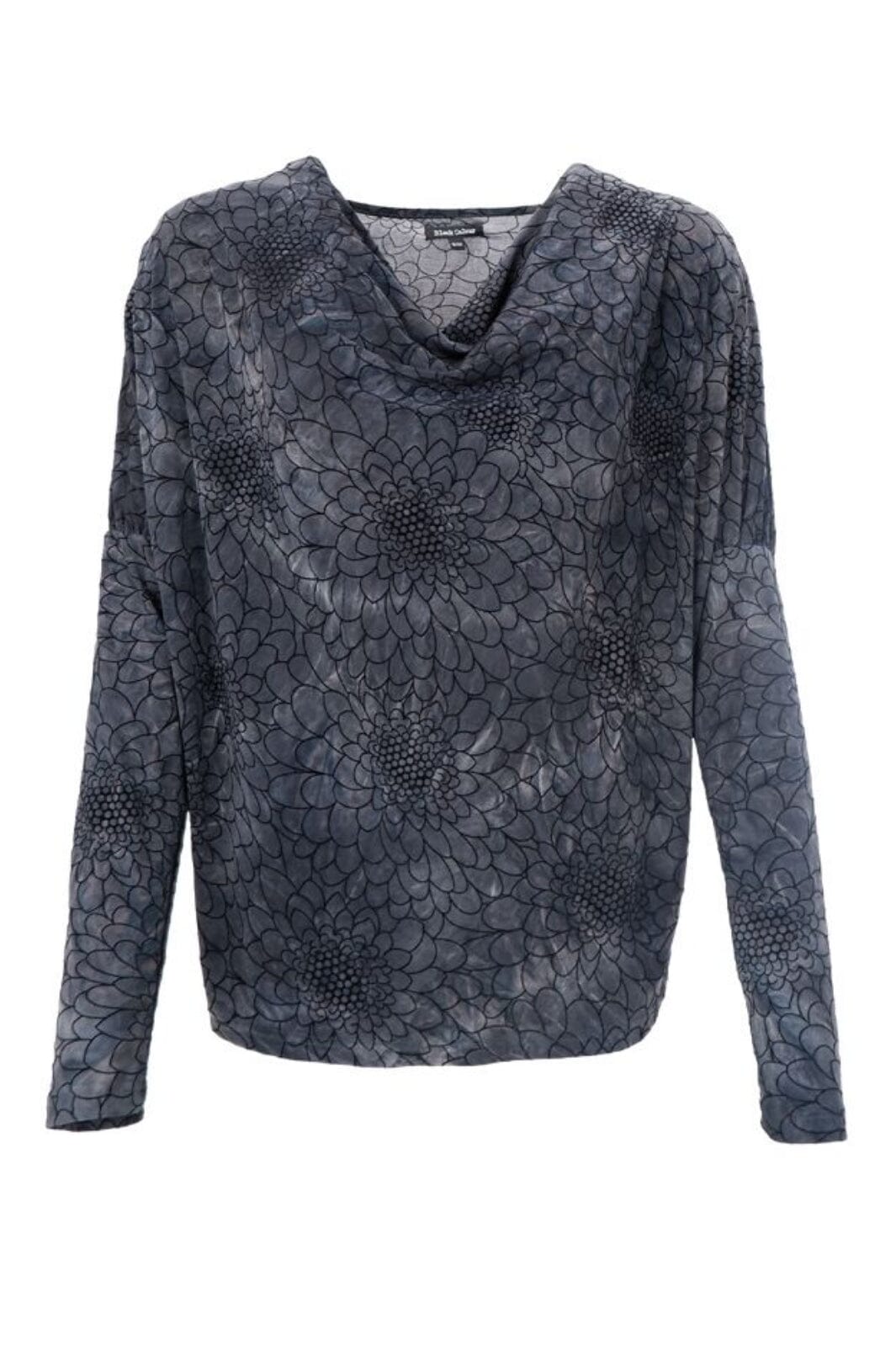 Black Colour - Bctessa Ls Blouse 40941 - Charcoal Bluser