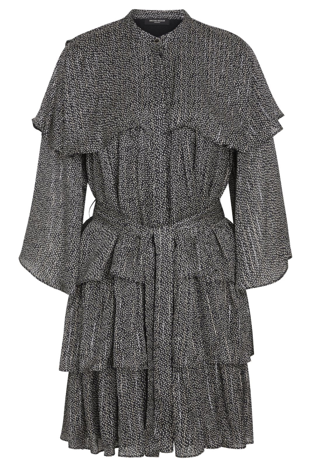 Bruuns Bazaar - Laurusbbmarisan Dress - Black Print Kjoler