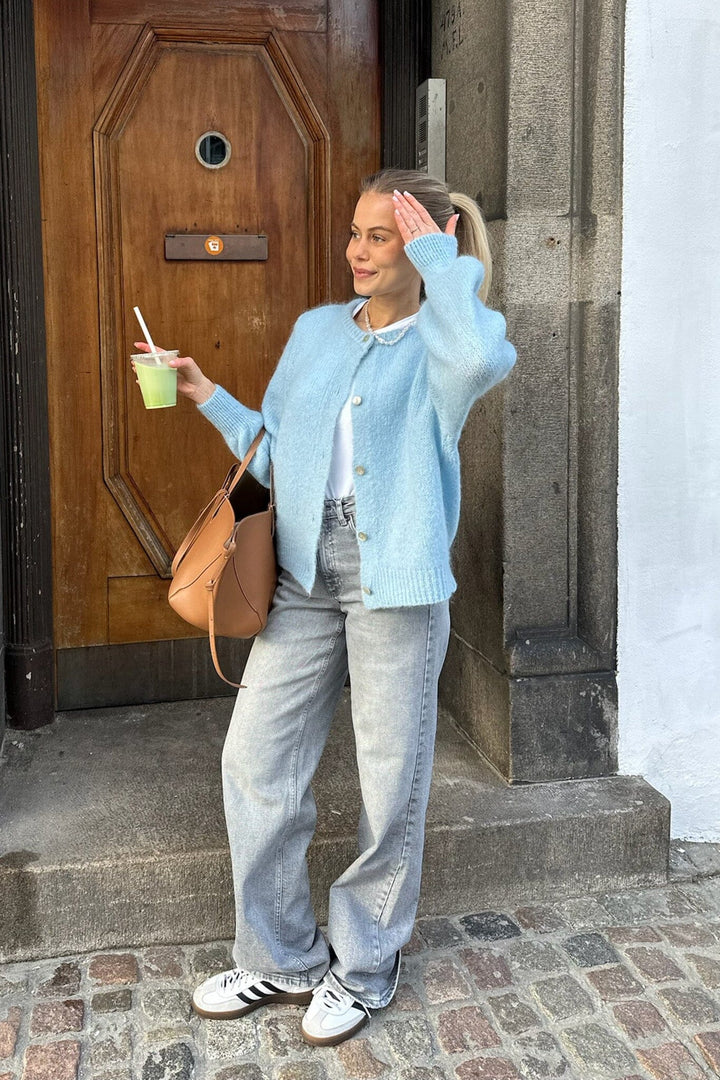 BYIC - Idaic Cardigan - lblue Light Blue Cardigans