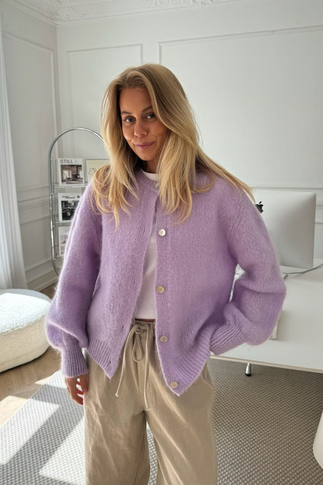 BYIC - Idaic Cardigan - lp Light Purple Cardigans