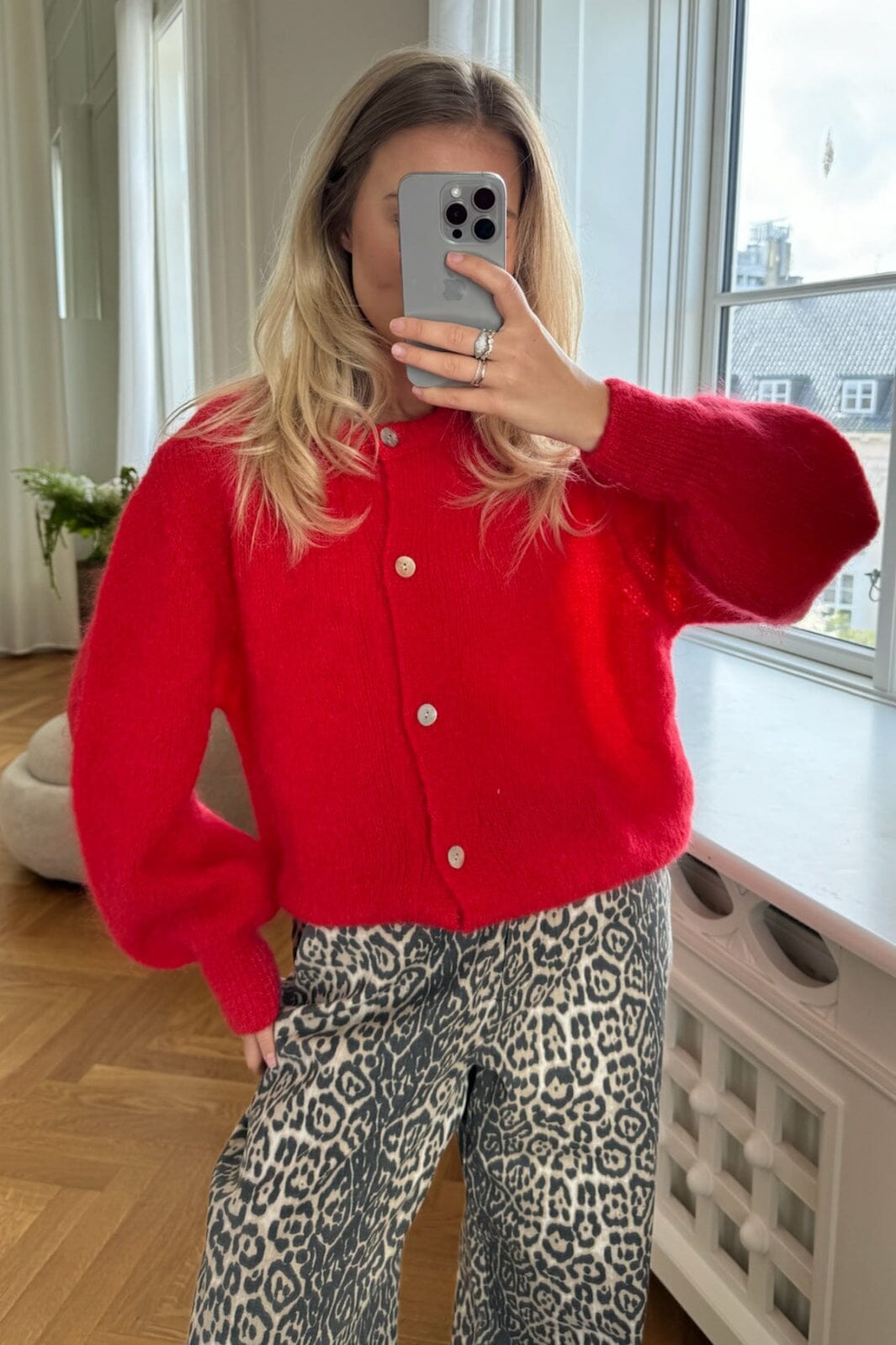 BYIC - Idaic Cardigan - red Red Cardigans