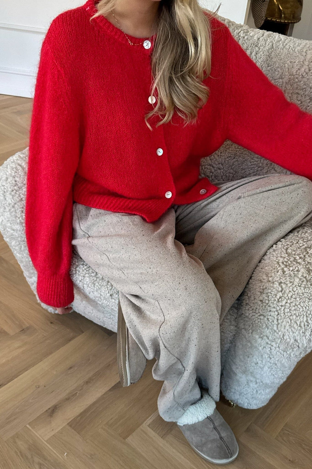 BYIC - Idaic Cardigan - red Red Cardigans