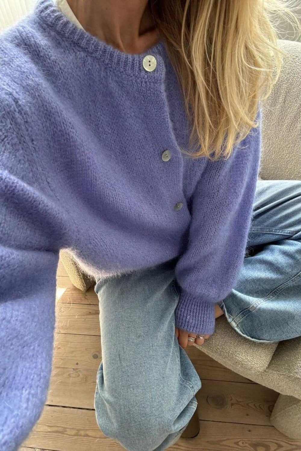 Forudbestilling - BYIC - Idaic Cardigan - violet Violet Cardigans