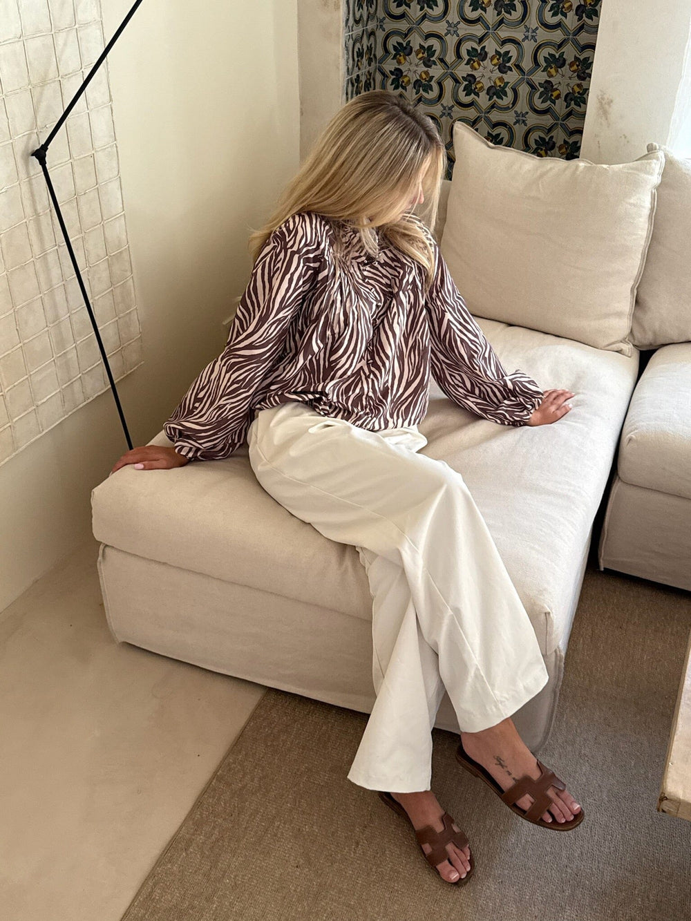 BYIC - Ingeborgic Shirt A23929 - Brown Zebra Skjorter