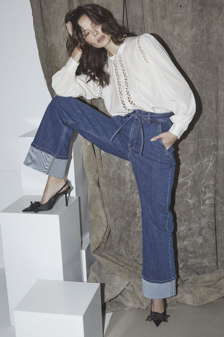 Co´Couture - Ailacc Lace Shirt 35867 - 11 - Off White