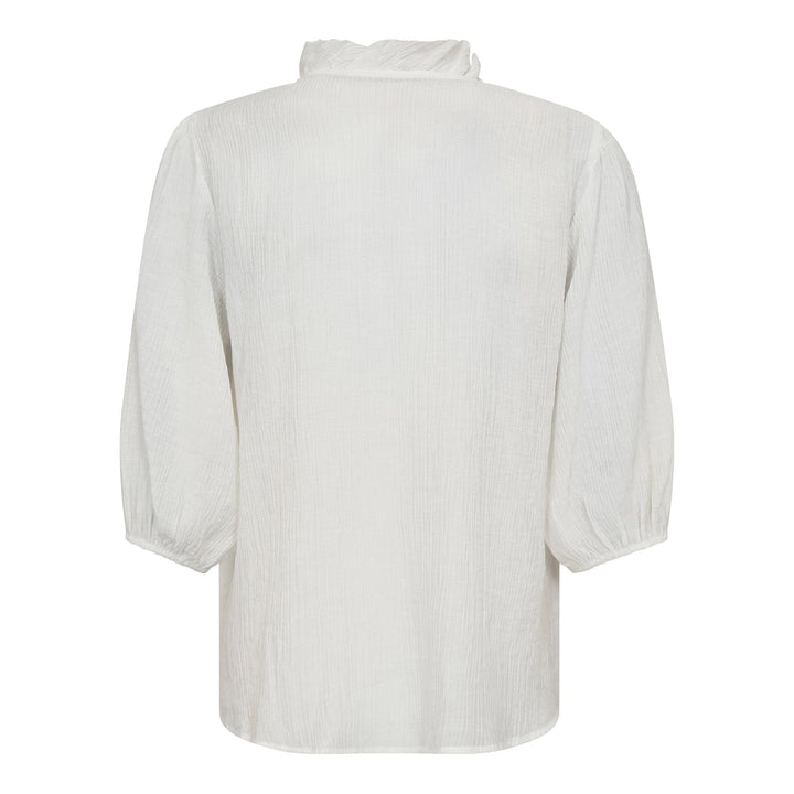 Co´Couture - Anikacc Frill Ss Shirt 35905 - 11 - Off White Skjorter