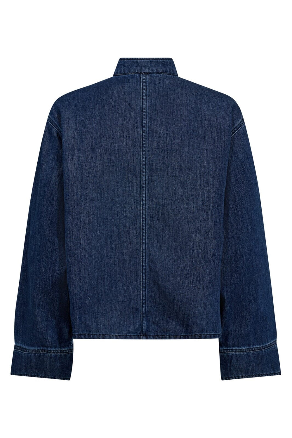Co´Couture - Azminacc Denim Placket Blouse 35948 - 552 - Denim Blue