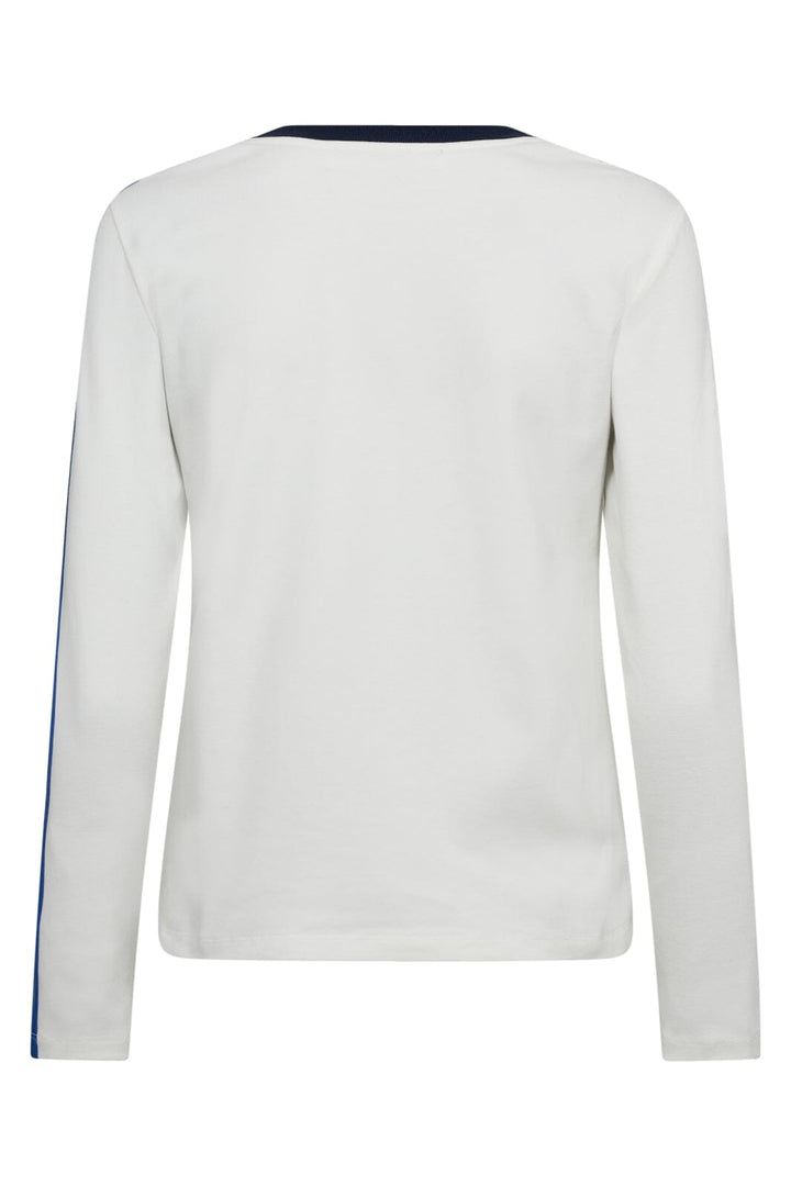 Co´Couture - Edgecc Sport Ls Tee 33191 - 1117 - Off-White Blue T-shirts