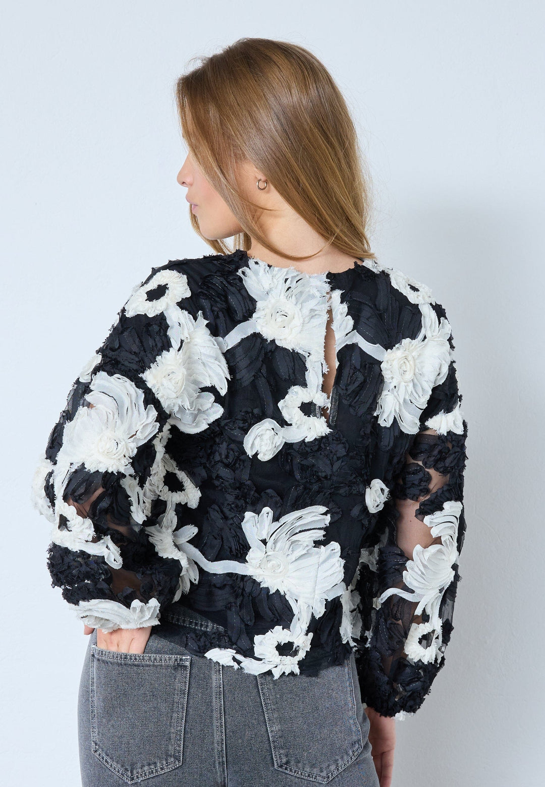 Co´Couture - Fleurcc Fluffy Blouse 35951 - 96 - Black Bluser