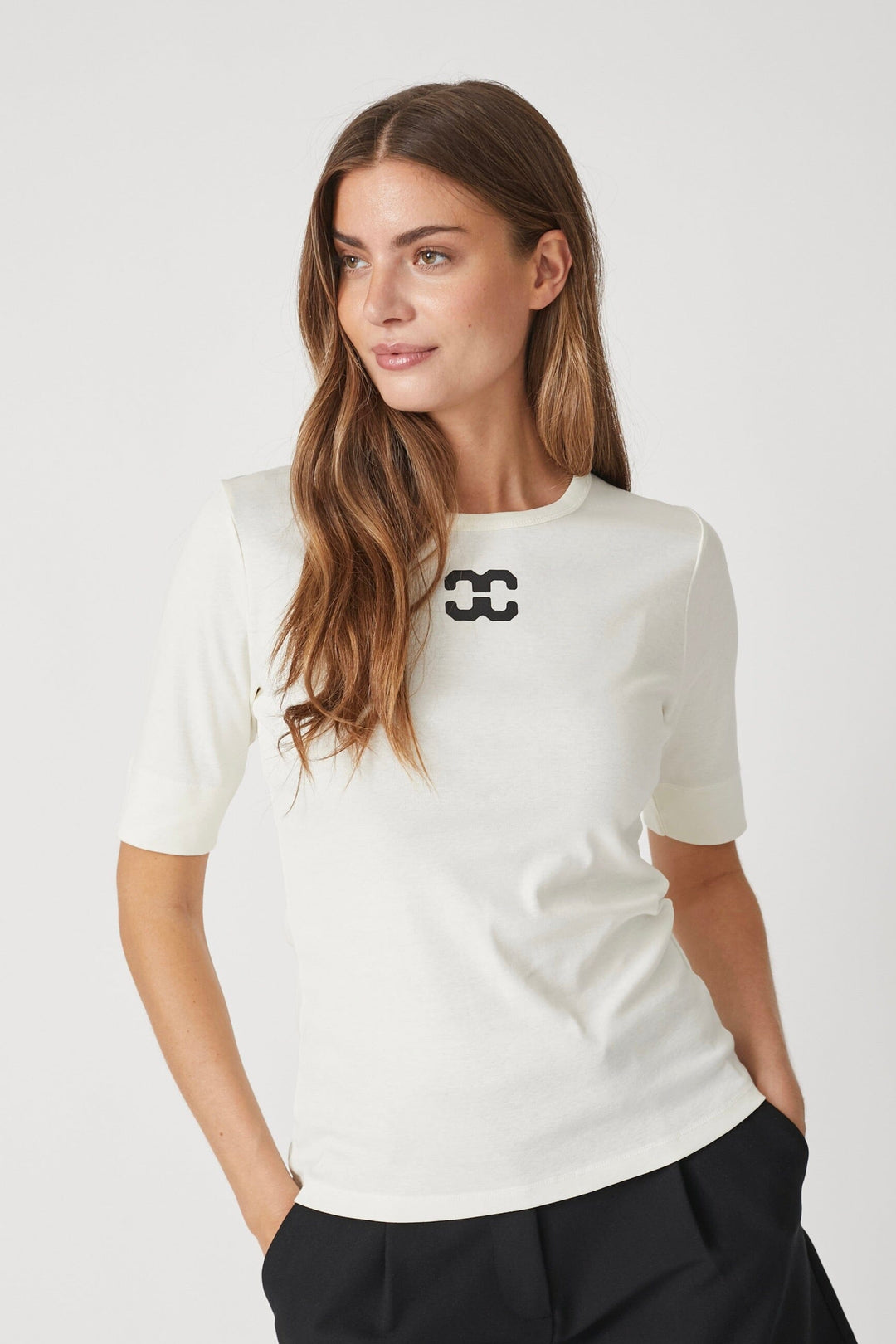 Co´couture - Grannycc Logo Tee 33101 - 11 Off White T-shirts