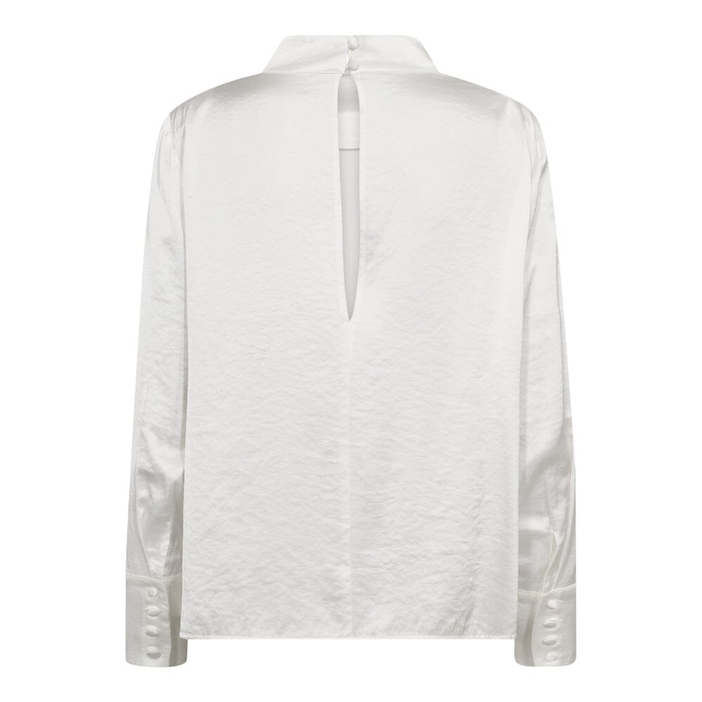 Co´Couture - Helencc Button Blouse 35985 - 4000 - White Bluser