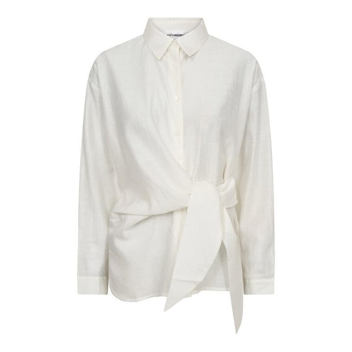 Co´Couture - Idinacc Tie Shirt 35990 - 11 - Off White Skjorter