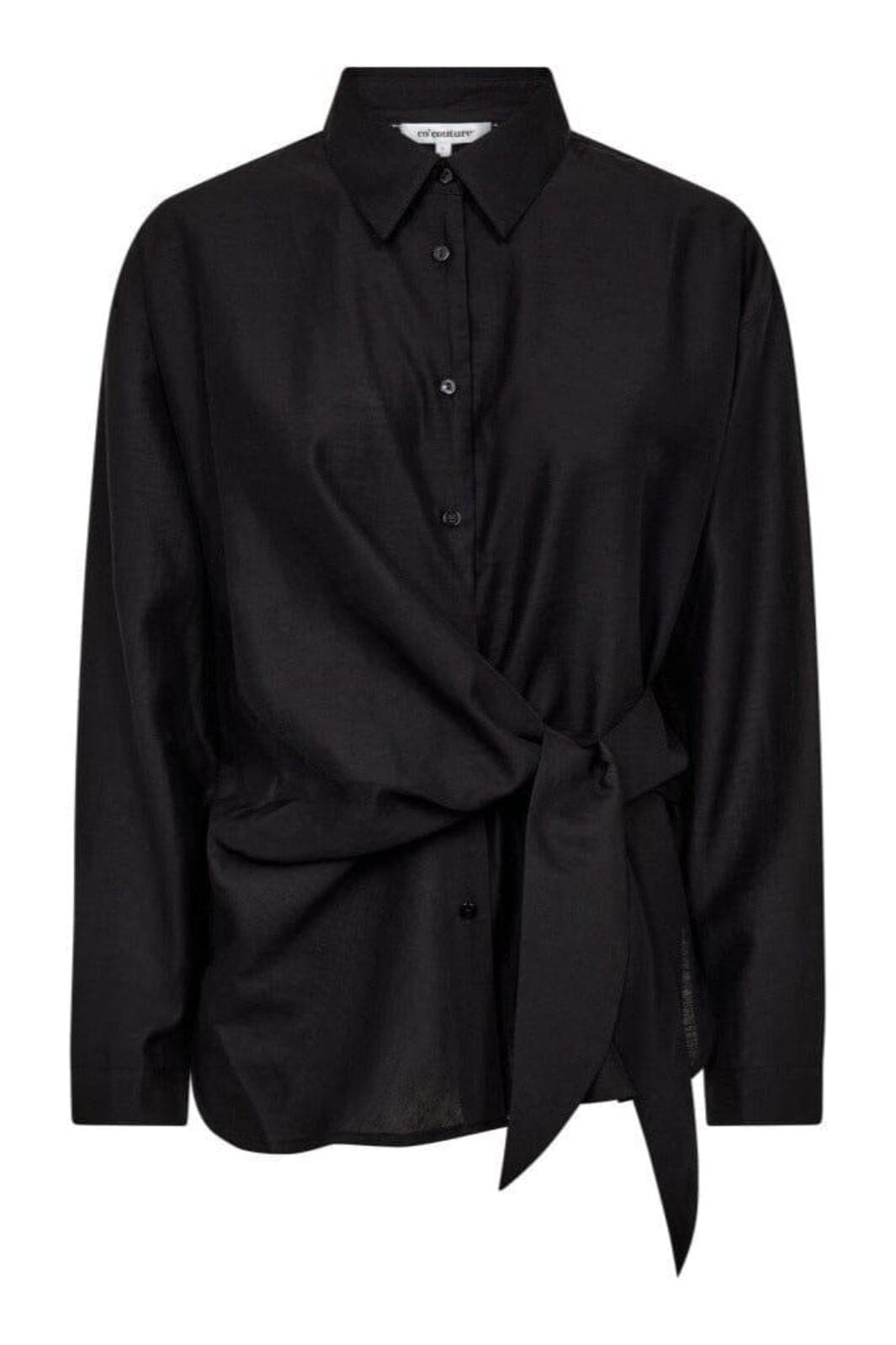 Co´Couture - Idinacc Tie Shirt 35990 - 96 - Black Skjorter