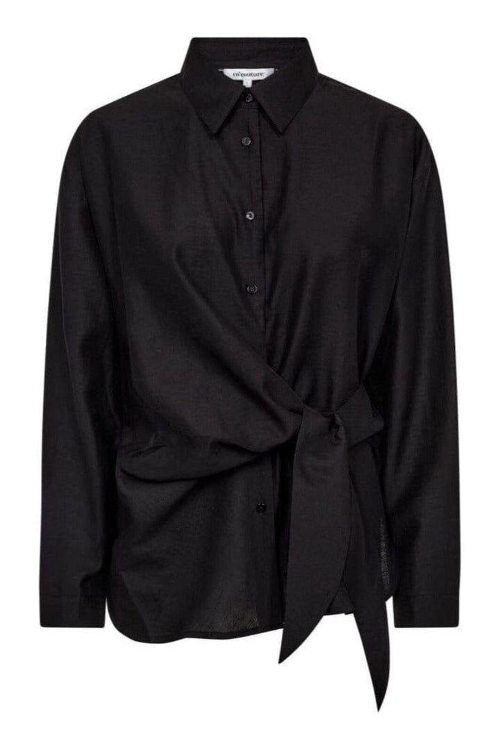 Co´Couture - Idinacc Tie Shirt 35990 - 96 - Black Skjorter