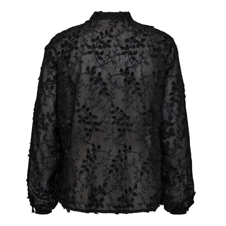 Co´Couture - Isakcc Embroidery Shirt 35989 - 96 - Black Skjorter