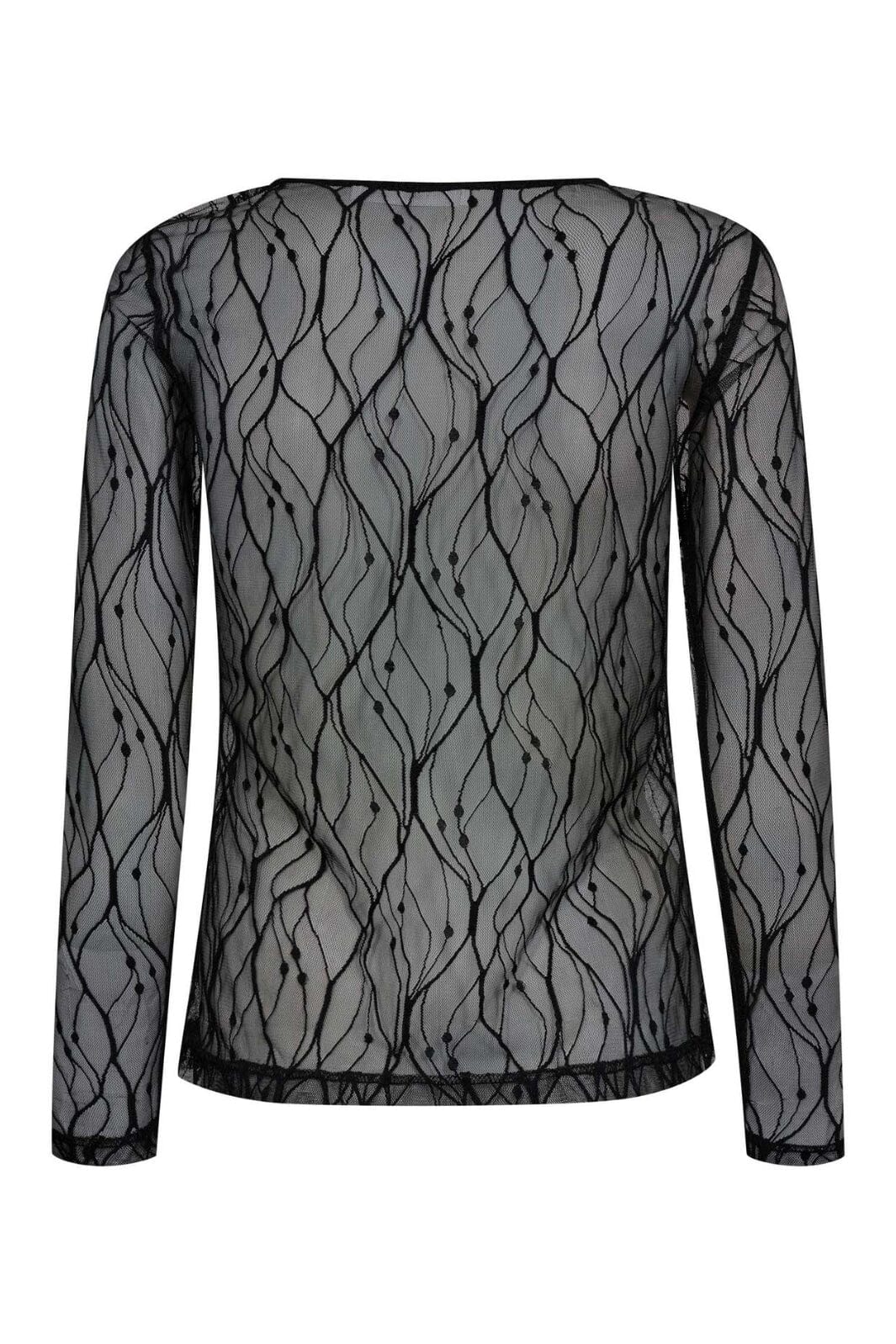 Co´Couture - Mercycc Mesh O-Blouse 33187 - 96 - Black