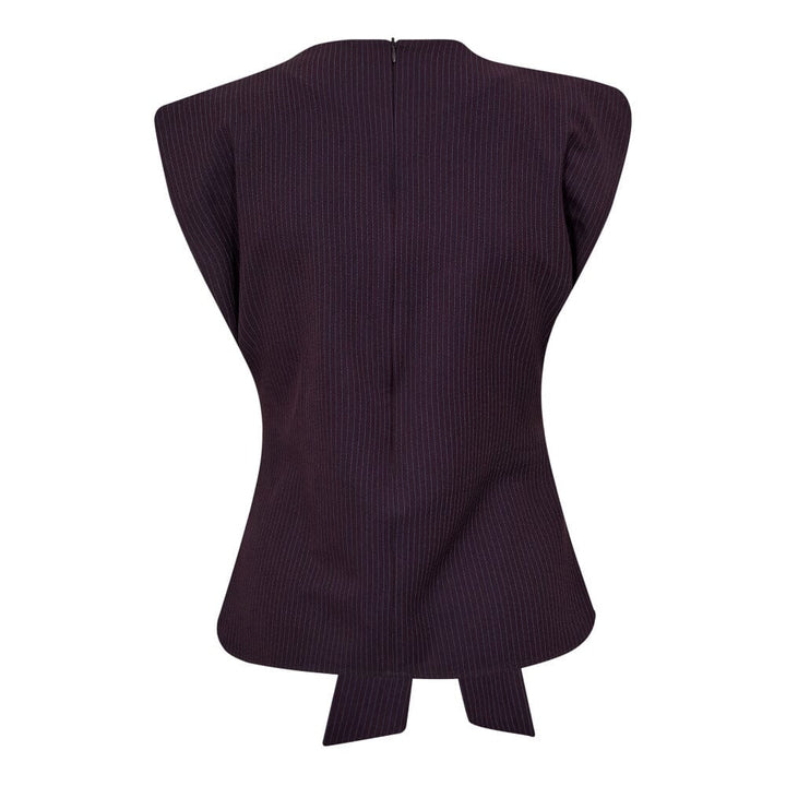 Co´Couture - Nolancc Pleat Top 35957 - 67 - Plum Toppe