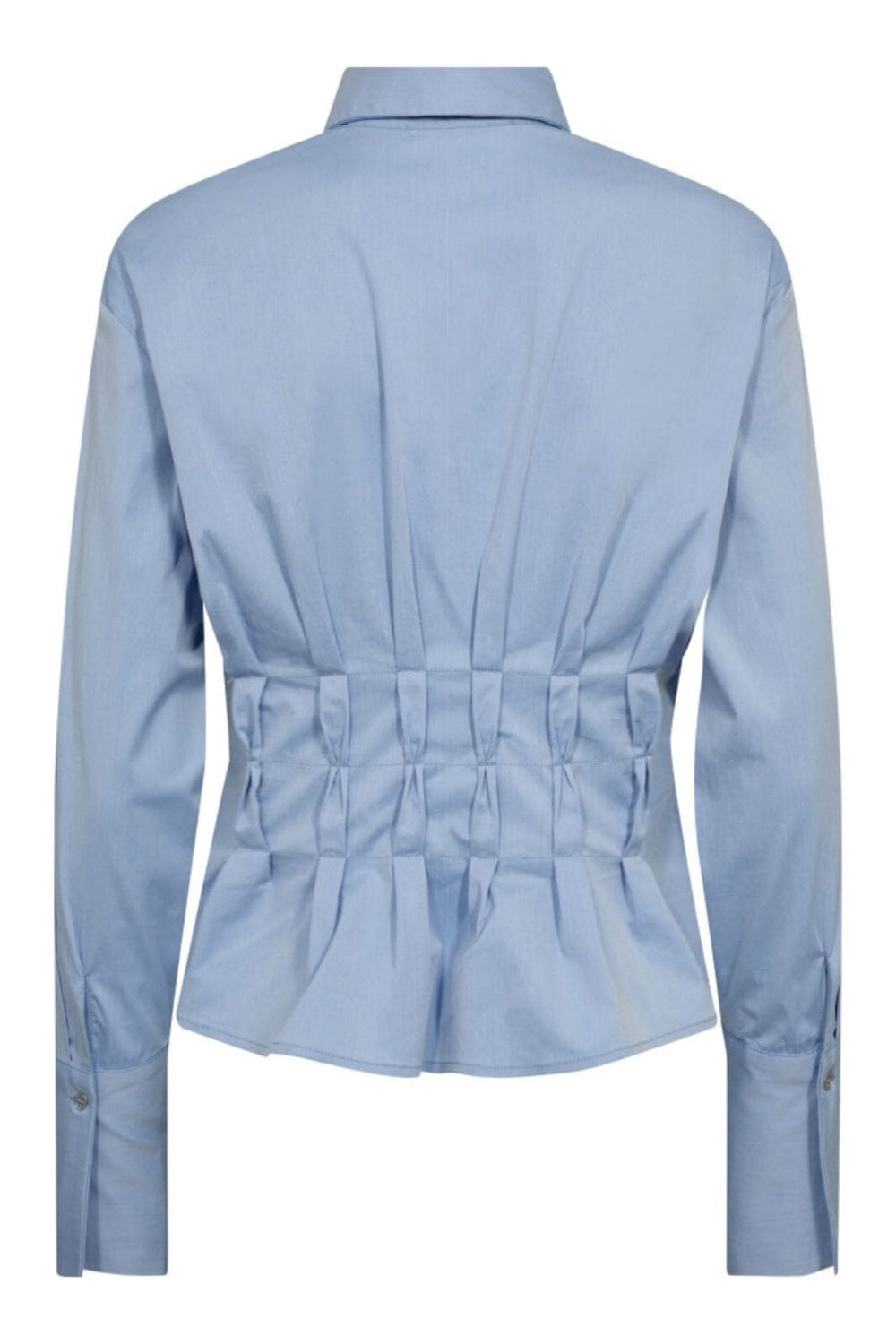 Co´Couture - Poppycc Pleat Waist Shirt 35174 - 23 - Pale Blue