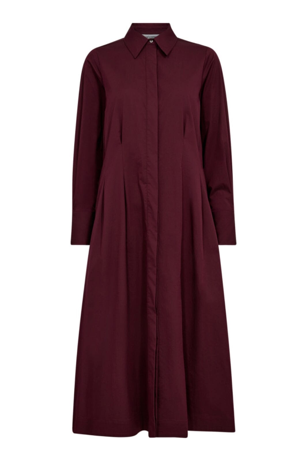Co´Couture - Poppycc Shirt Long Dress 36526 - 87 - Winered