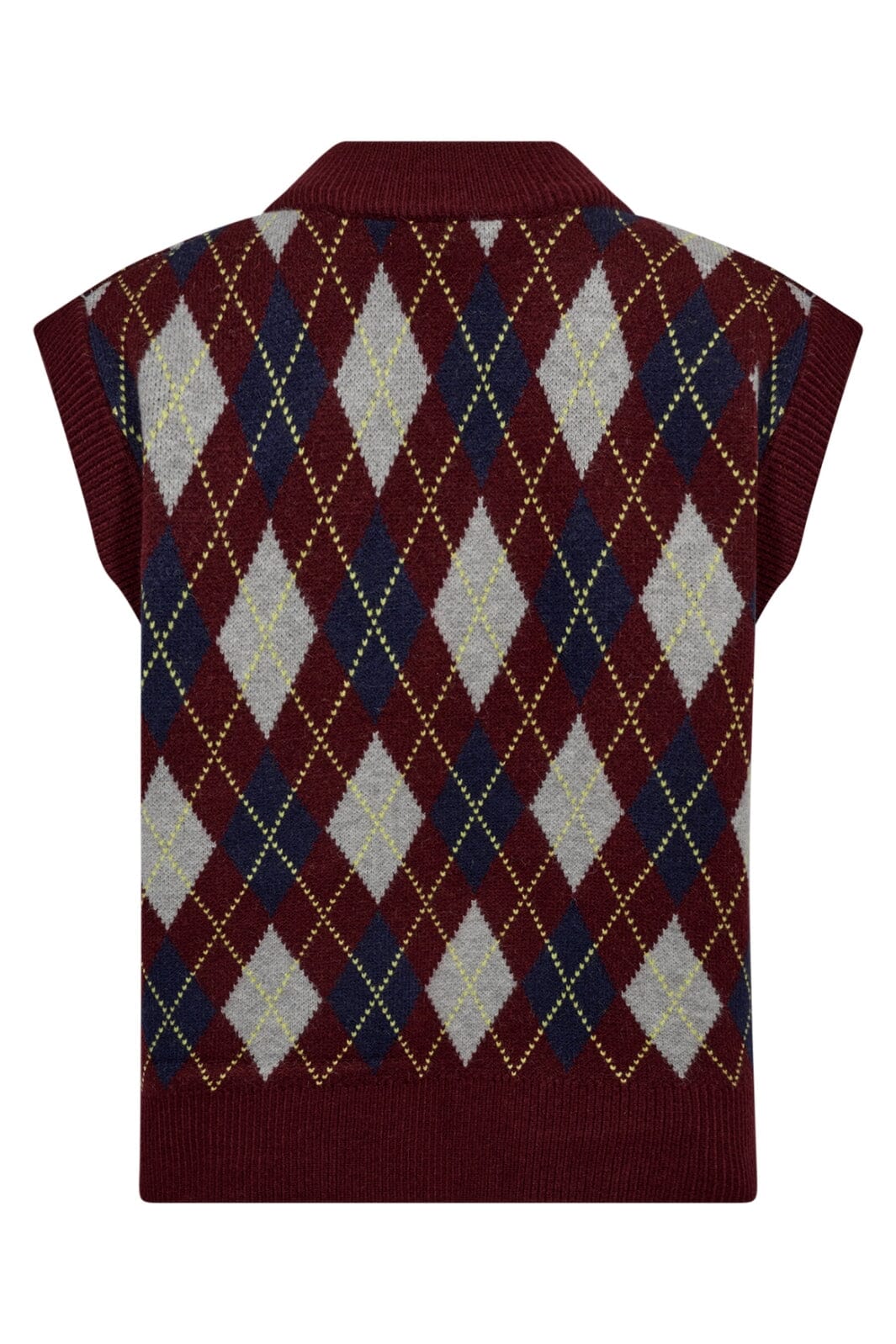 Co´Couture - Rowcc Check Vest 32213 - 87 - Winered