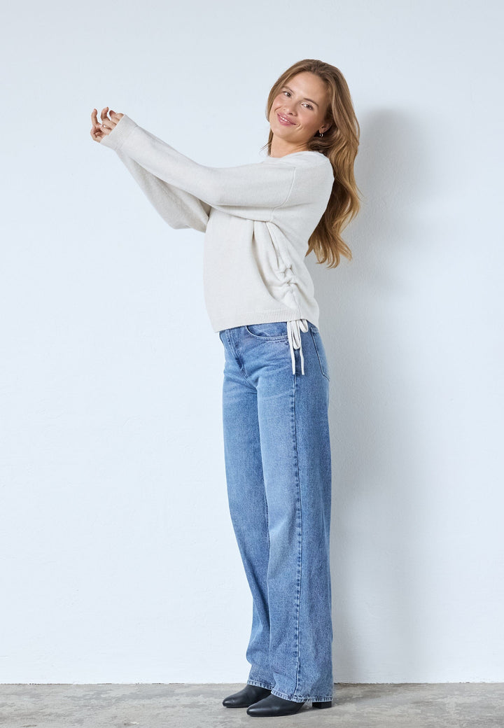 Co´Couture - Rowcc String Knit 32240 - 4021 - Ivory Strikbluser