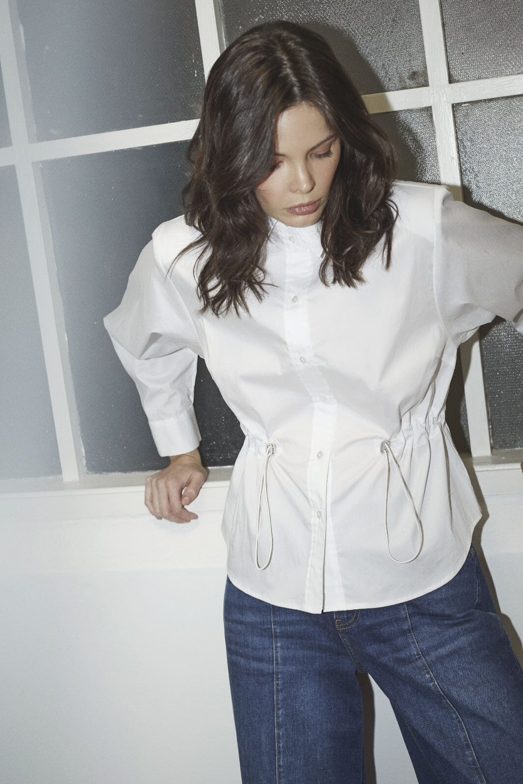 Co´Couture - Sannacc Tie Waist Shirt 35893 - 4000 - White