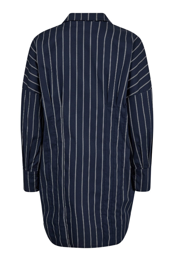 Co´couture - Sebicc Stripe Pleat Shirt 35625 - 120 Navy