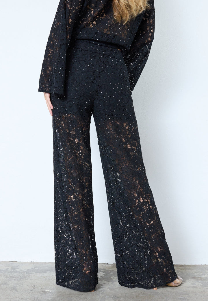 Co´Couture - Siacc Simili Lace Pant 31678 - 96 - Black Bukser