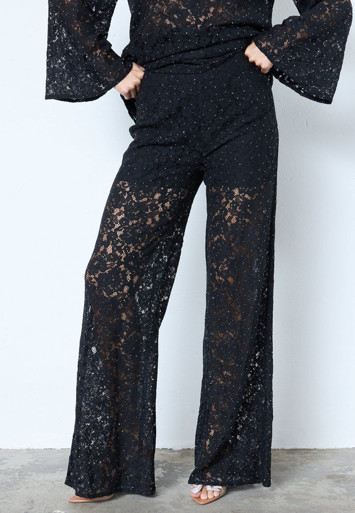 Co´Couture - Siacc Simili Lace Pant 31678 - 96 - Black Bukser
