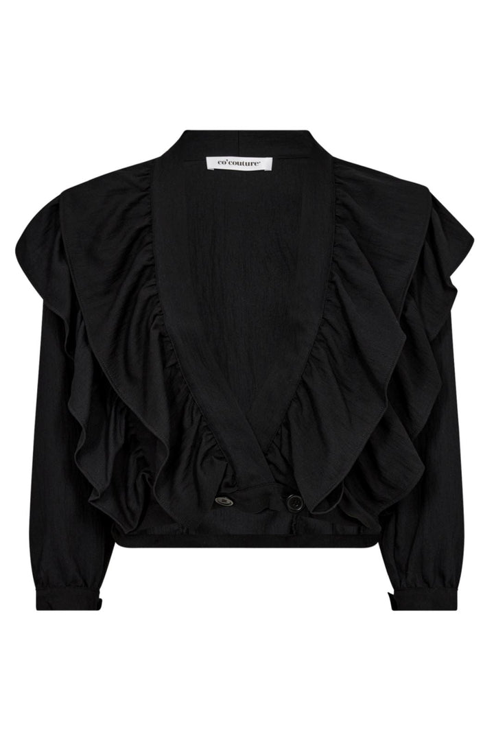 Co´couture - Suedacc Frilly Blouse 35630 - 96 Black