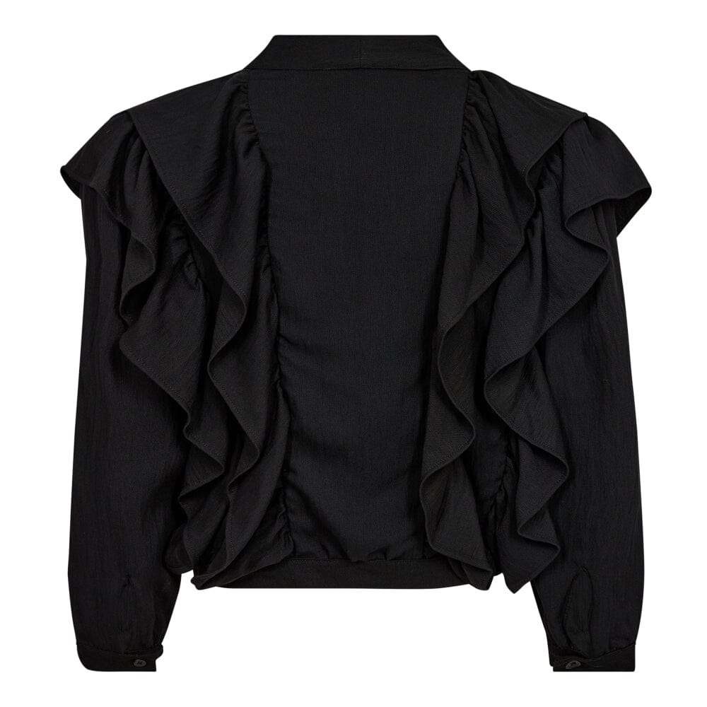 Co´couture - Suedacc Frilly Blouse 35630 - 96 Black