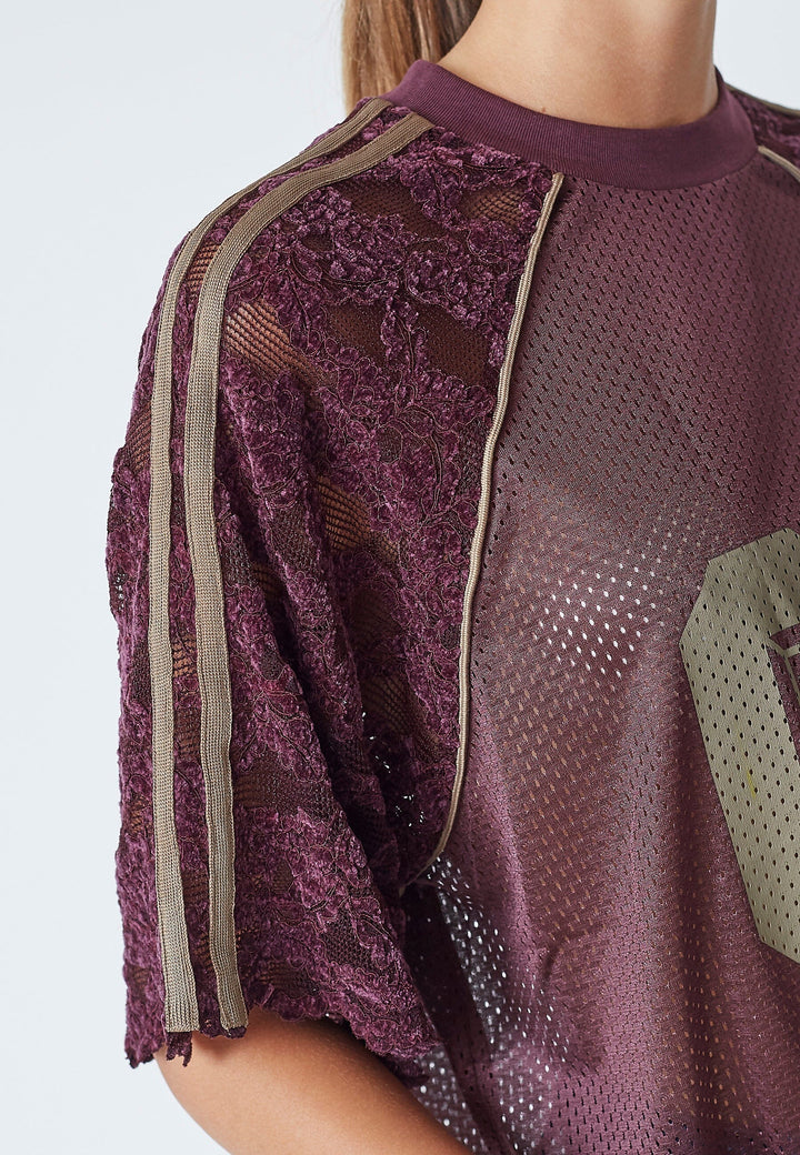 Co´Couture - Treycc Lace Tee 45046 - 154 - Walnut Skjorter