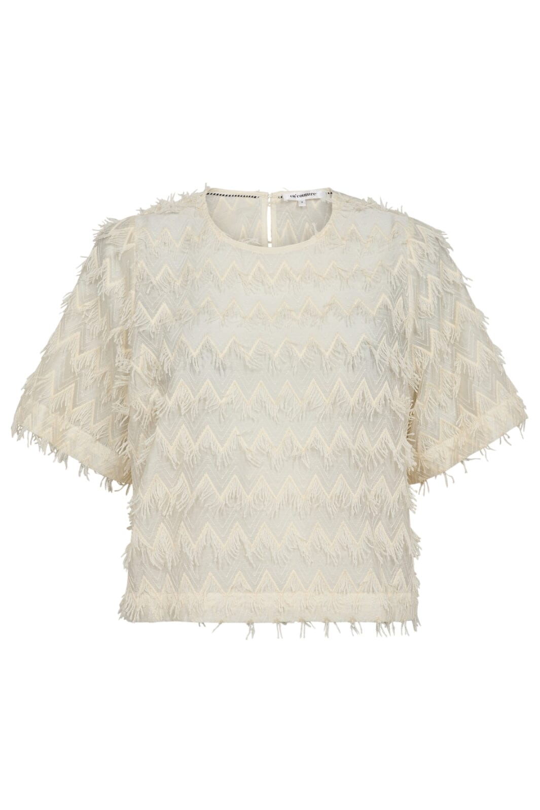 Co´Couture - Trianglecc Ss Blouse 35765 - 11 - Off White