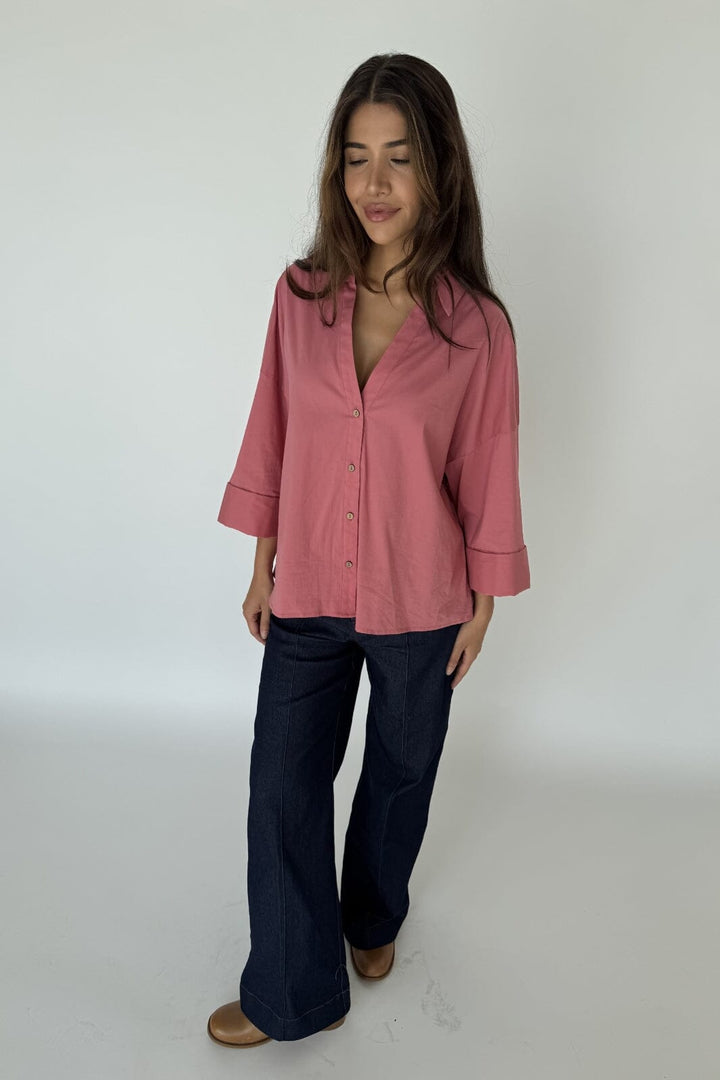 Continue - Augusta Shirt 14985 - Dusty Berry