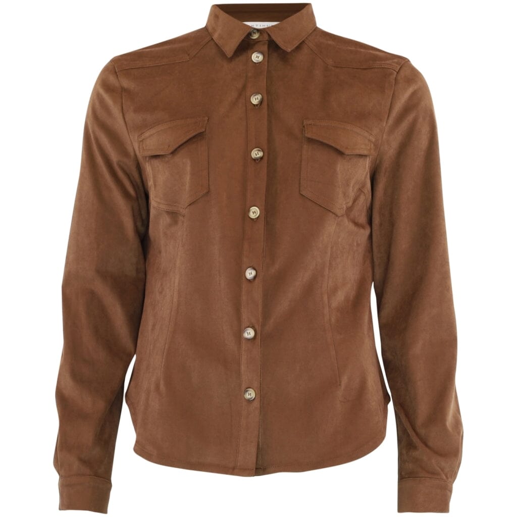Continue - Ronja Suede 15031 - Brown Skjorter